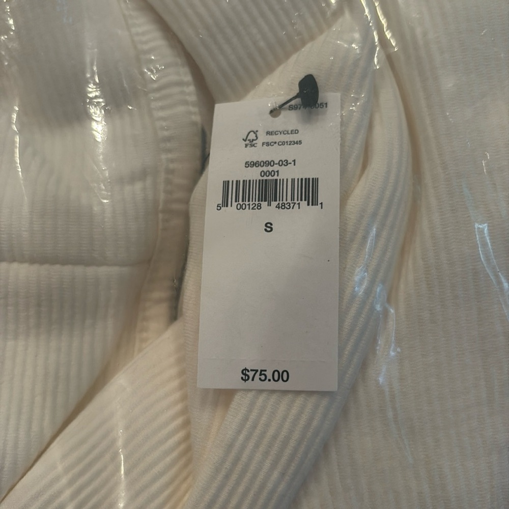 NWT Banana Republic White Ottoman Tunic Sweatshirt Size Small - Picture 6 of 7